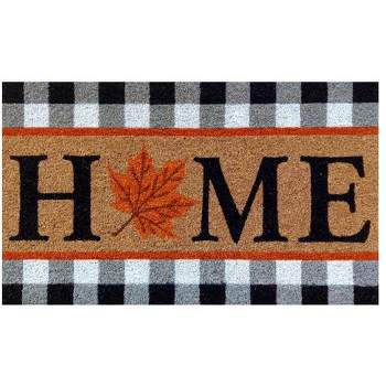 Fall Home Coir Doormat 30" x 18" Indoor Outdoor Briarwood Lane