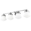 Vaughn 4-Light Vanity Light - Modern Design with Vintage Charm, Damp Rated, Dimmable - 2 of 4