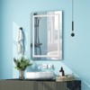 Costway 32'' x 24'' Bathroom Wall Mirror Makeup Mirror with Colorful Light Anti-Fog - 3 of 4
