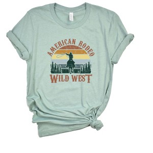 Simply Sage Market Women's American Rodeo Wild West Short Sleeve Graphic Tee - 1 of 2