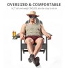 Arceso Adirondack Chairs with Cup Holder, 300lbs Weather Resistant - 3 of 4