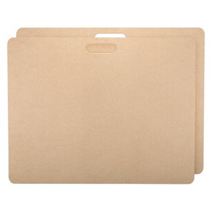 Unique Bargains Portable Built-in Handle Good Absorbent Wedging Board for Pottery 2 Pcs - 1 of 4