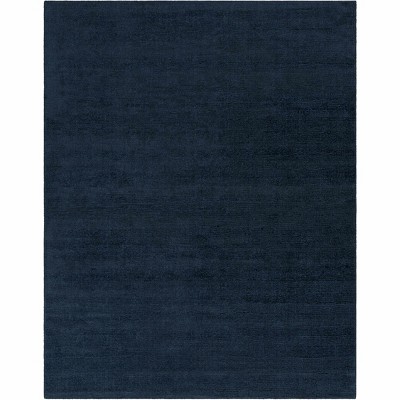Hauteloom Brockton Solid Wool Dark Blue Area Rug