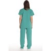 Just Love Solid Stretch Scrub Set for Women Stretchy Mock Wrap Top and Cargo Pants - 3 of 3