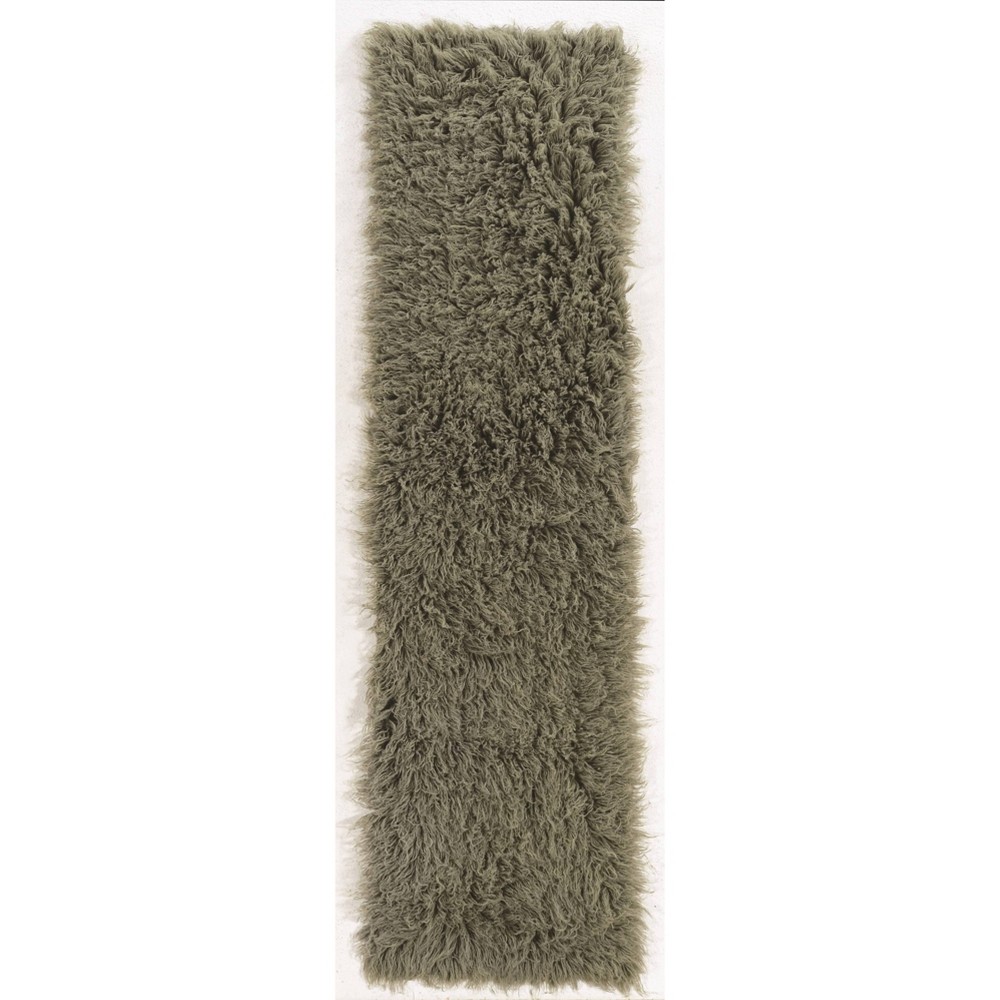 2'x8' Runner New Flokati Olive - Linon