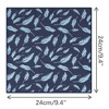 INSPIRE CHIC Men's Feather Pattern Pocket Square with Embroidered Edge - 2 of 4