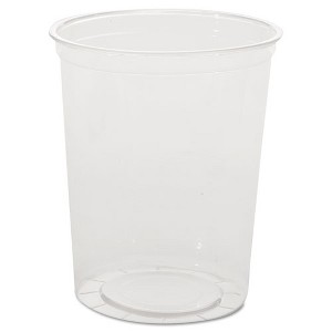WNA Deli Containers, 32 oz, Clear, Plastic, 50/Pack, 10 Packs/Carton - 1 of 2