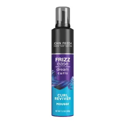John Frieda Frizz Ease Dream Curls Curl Reviver Mousse, Enhances Curls, Flexible Hold, Frizzy Hair - 7.2oz