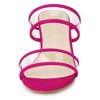 Allegra K Women's Clear Strap Block Heel Slide Sandals - 2 of 3