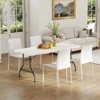 SKONYON 6ft Rectangular Folding Table - 3 of 4