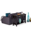 NicBex Crisscross Design Narrow Console Table with Storage,Entryway Table with 2 Drawers & Bottom Shelf,Foyer Table for Hallway,Living Room - 3 of 4