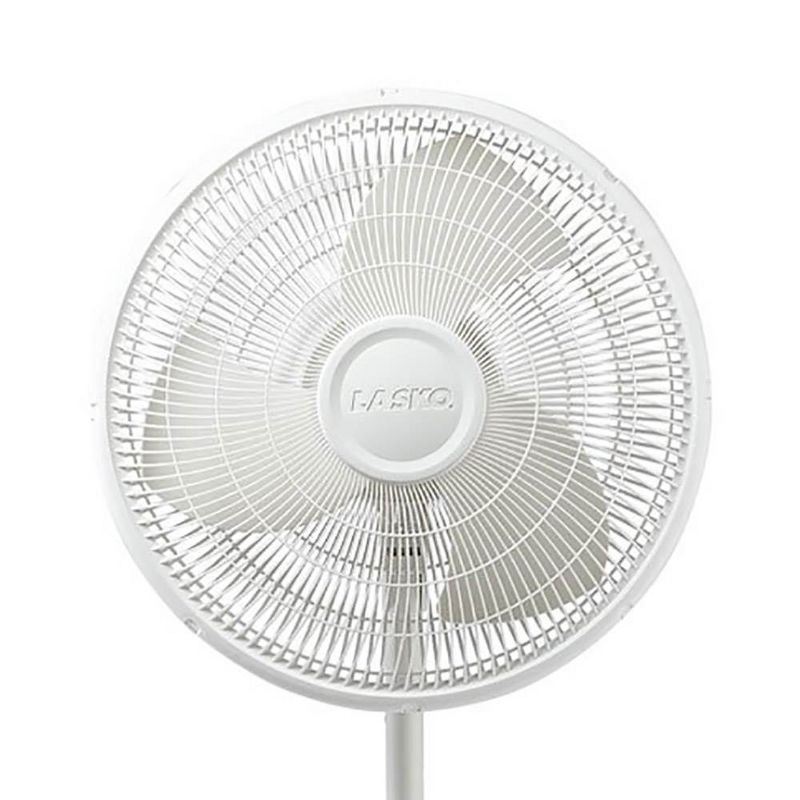 Lasko 2520 16 Inch 3-Speed Quiet Adjustable Tilting Wide-Area Oscillating Standing Pedestal Fan for Bedroom, Kitchen, Home, and Office, White, 4 of 7
