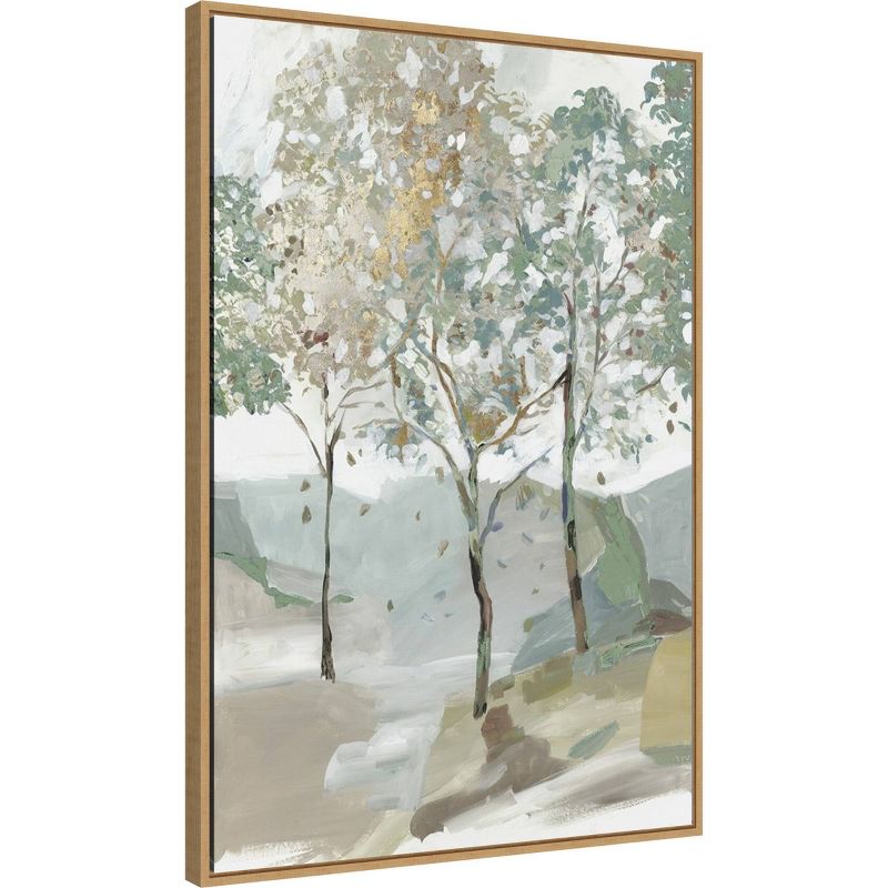22&#34; x 33&#34; Breezy Landscape Trees II by Allison Pearce Framed Canvas Wall Art Light Brown - Amanti Art, 3 of 11