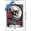 Trends International Tabz Jones - Skull and Roses Tarot Moon Framed Wall Poster Prints - 3 of 4
