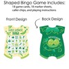 Big Dot of Happiness Double the Fun - Twins Two Peas in a Pod - Picture Bingo Cards and Markers - Baby Shower Shaped Bingo Game - Set of 18 - 3 of 4