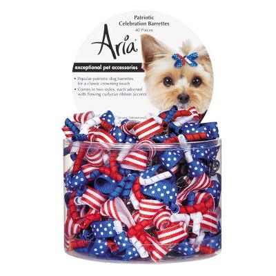 Aria Patriotic Celebration Barrette Canisters 40 pieces