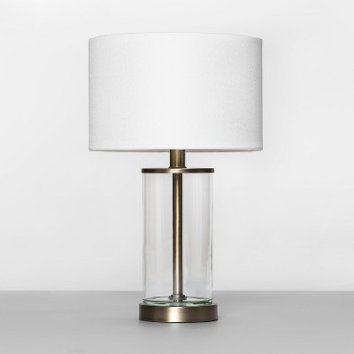 Fillable Accent With Usb Table Lamp, Target Clear Fillable Lamp