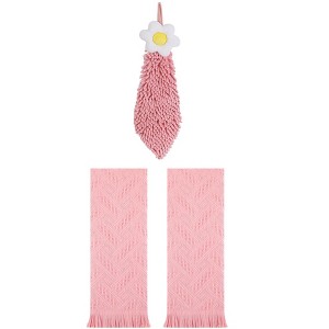 REGALWOVEN 3 Pcs Soft Absorbent Decorative Hand Towel for Bathroom, Kitchen, Hotel - 1 of 4