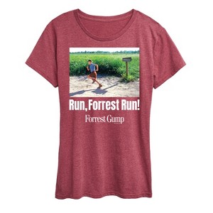Women's - Forrest Gump - Run Forrest Run Short Sleeve Graphic T-Shirt - 1 of 4