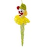De Carlini Italian Ornaments 8.5 Inch Green & Yellow Icicle Clown Face Christmas Tree Ornament , Circus Italian Christmas Ornament (1PC) - 4 of 4