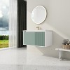 Vynxaria 36-Inch Wall-Mounted Bathroom Vanity with Ceramic Sink and Soft Close Door for Stylish Spaces - 2 of 4