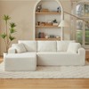 Dolonm 103" L-shaped Modular Cloud Sofa,Compressed Boneless with Deep Seats,No Assembly, for Living Rooms Bedrooms - 4 of 4