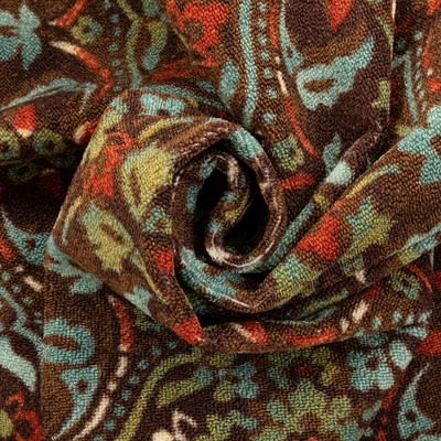 Kings Court Brown and Red Synthetic 5' x 7' Washable Area Rug