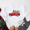 Simply Sage Market Women's Graphic Sweatshirt Farm Animal Christmas Truck - 2 of 2