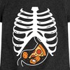 Girls' - Instant Message - Pizza Nuggets Skeleton Fitted Short Sleeve Graphic T-Shirt - 2 of 4