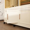 KTMBDW Portable Wardrobe Closet Storage Organizer for Clothes, Plastic Collapsible Closet Organizer with Transparent Door for Living Room Bedroom - 4 of 4