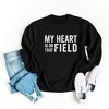Simply Sage Market Women's Graphic Sweatshirt My Heart Is On The Field - 3 of 4
