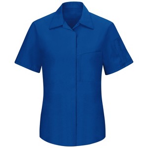 Red Kap Women's Short Sleeve Performance Plus Shop Shirt With Oilblok Technology - 1 of 4