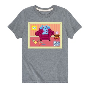 Boys' - Blue's Clues & You! - Blue Polaroid Short Sleeve Graphic T-Shirt - 1 of 4
