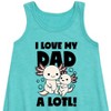 Girls' - Instant Message - I Love My Dad A Lotl Graphic Sleeveless Aline Dress - 2 of 4