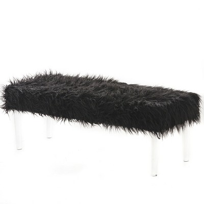 faux fur ottoman target