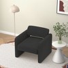 single sofa chair, upholstered comfortable chair with armrests, for dining room/bedroom/living room/reception - 2 of 4