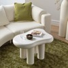 MAYEERTY Cloud-Shaped Coffee Table, Modern Center Table with 4 Solid Legs - 2 of 4