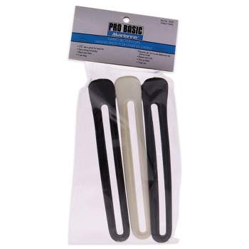 Pro Basic Jumbo Section Clips - Black-White by Marianna for Women - 3 Pc Hair Clips