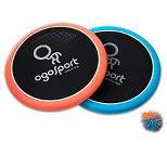 OgoDisk Max XL Disc Set - Large 16 Inch Disks with OgoSoft Rubber Ball - Outdoor Bouncy Disk Game for Lawn & Pool - Throw, Toss & Catch - Kids & Adults 4+