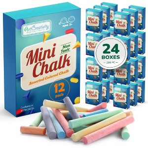 ArtCreativity Mini Colored Chalk Sets for Kids (24 Boxes) - 1 of 4