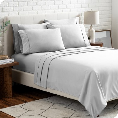 Twin XL Cloud Grey Microfiber Deep Pocket Sheet Set