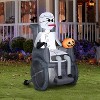 Nightmare Before Christmas Airblown Inflatable Dr. Finkelstein with Pumpkin, 5.5 ft Tall, Grey - 2 of 3