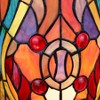 Chloe Lighting Ruby Spectacle Tiffany-Glass 2 Light Victorian Pedestal Light Fixture 30" Tall - 3 of 4