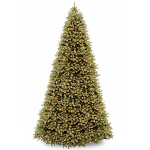 National Tree Company Pre-lit Feel Real Downswept Douglas Fir Artificial Christmas Tree with Clear Lights - 1 of 4