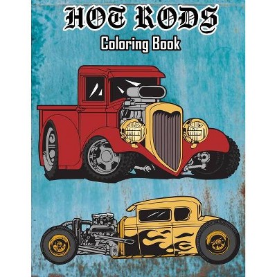 Hot Rods Coloring Book - (Paperback)