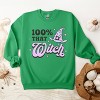 Simply Sage Market Women's Graphic Sweatshirt Purple 100% That Witch - 3 of 4