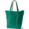 Lands' End Zip Top Long Handle Canvas Tote Bag - 3 of 4