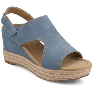 Journee Women's Rayleigh Espadrille Wedges - 1 of 4