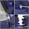 6" Heavy Duty Bench Vise - 360° Swivel Base With Locking Mechanism for Woodworking, Metalworking & DIY Projects - Blue - 3 of 4