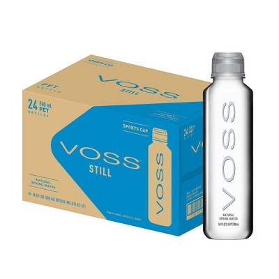 Voss Premium Still Bottled Water - 500ml Plastic (pack Of 24) : Target